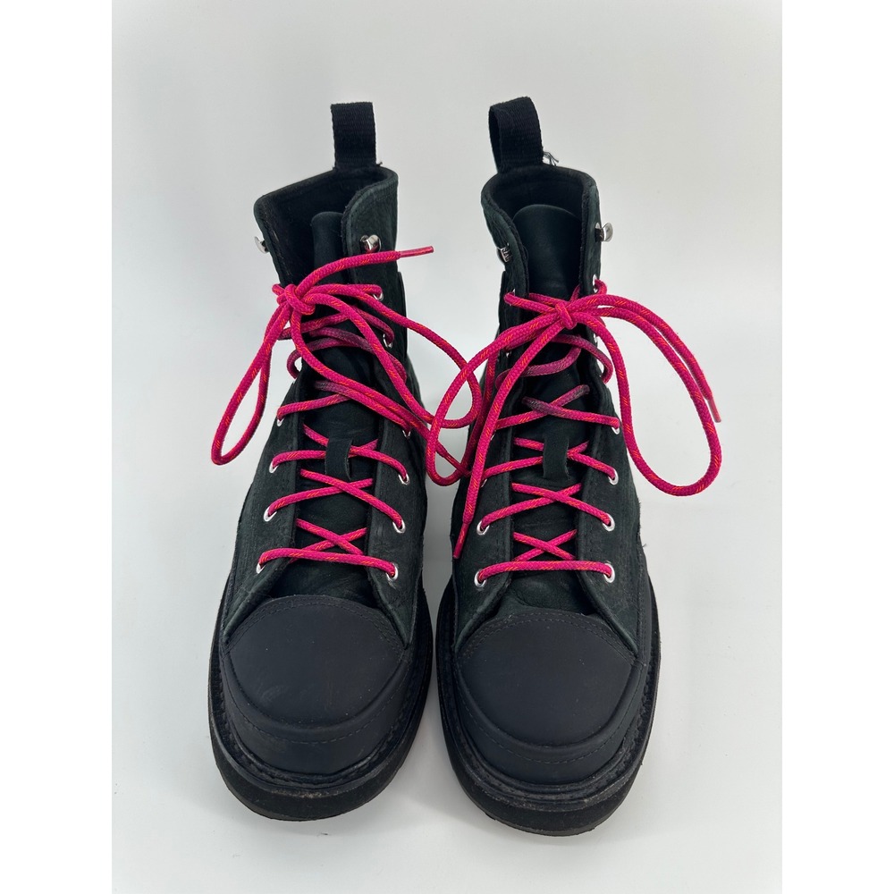 Converse Chuck Taylor All Star GR82 Dark Green Pink Platform Boots 7W 5.5M